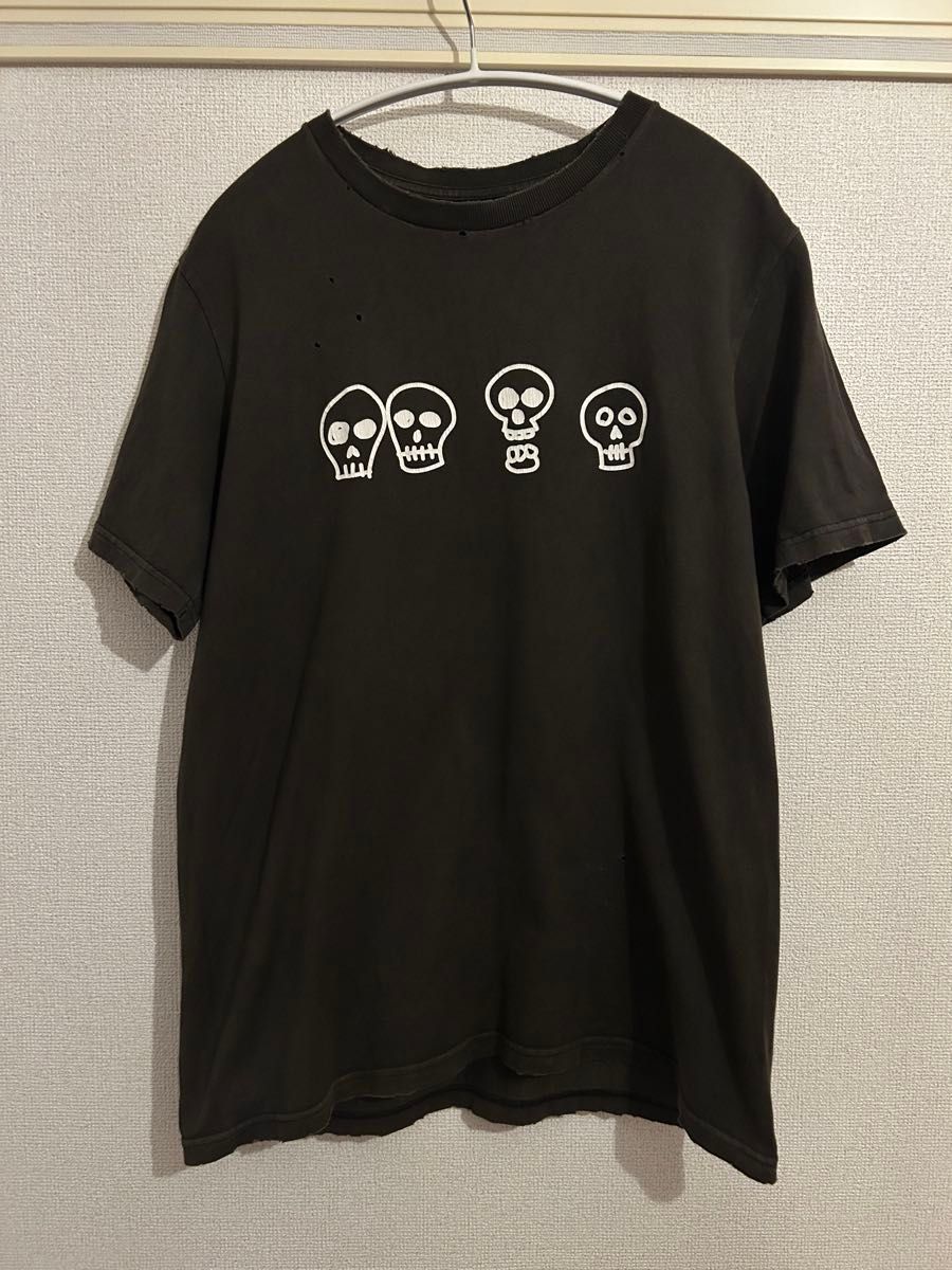 number nine スカルTシャツ ナイト期 ブラック