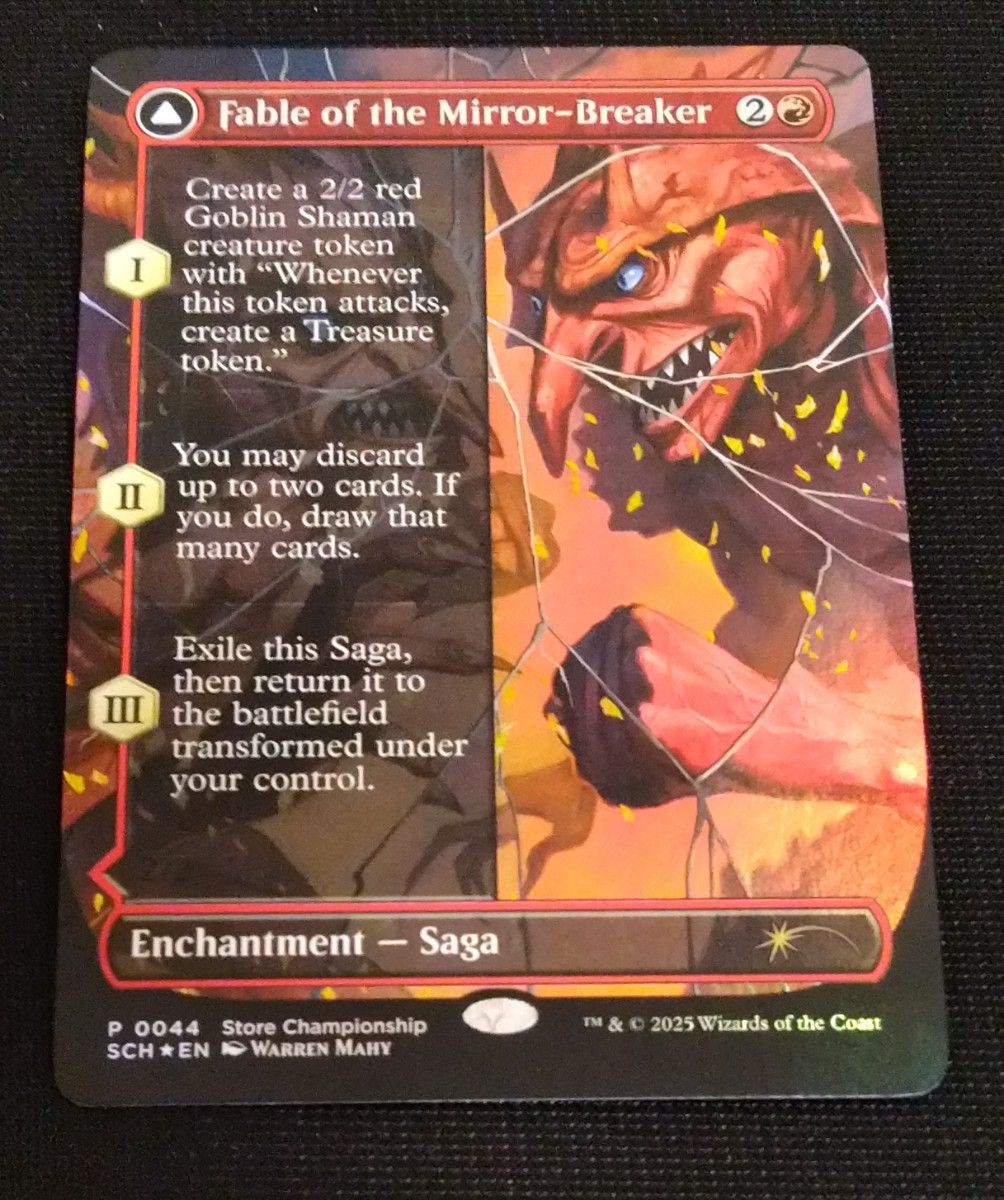 MTG】鏡割りの寓話 Foil ストチャンプロモ 四枚セット foil 鏡割りの