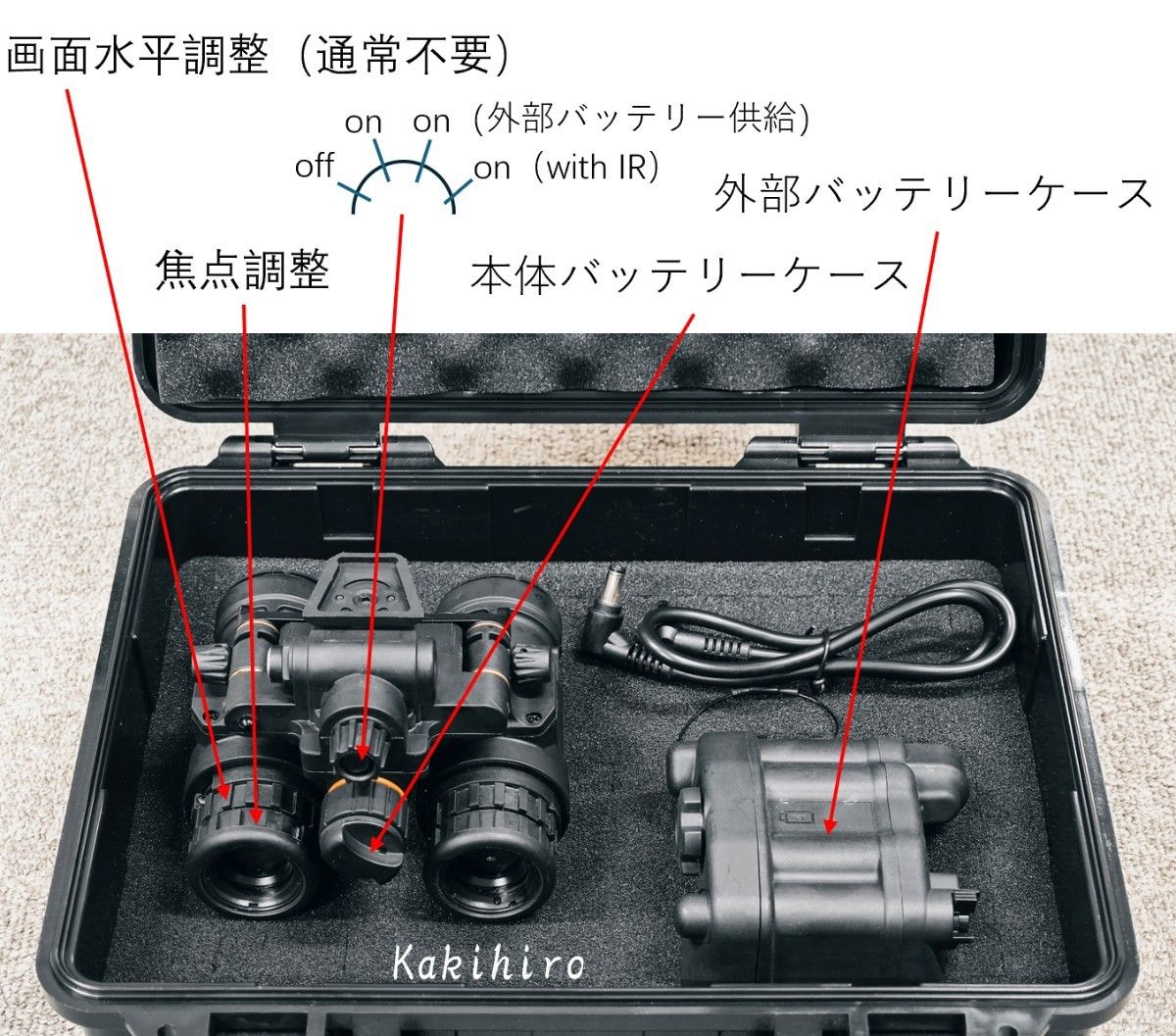 保証付】 PVS31 デジタルナイトビジョン 実動 IRバッテリーボックス