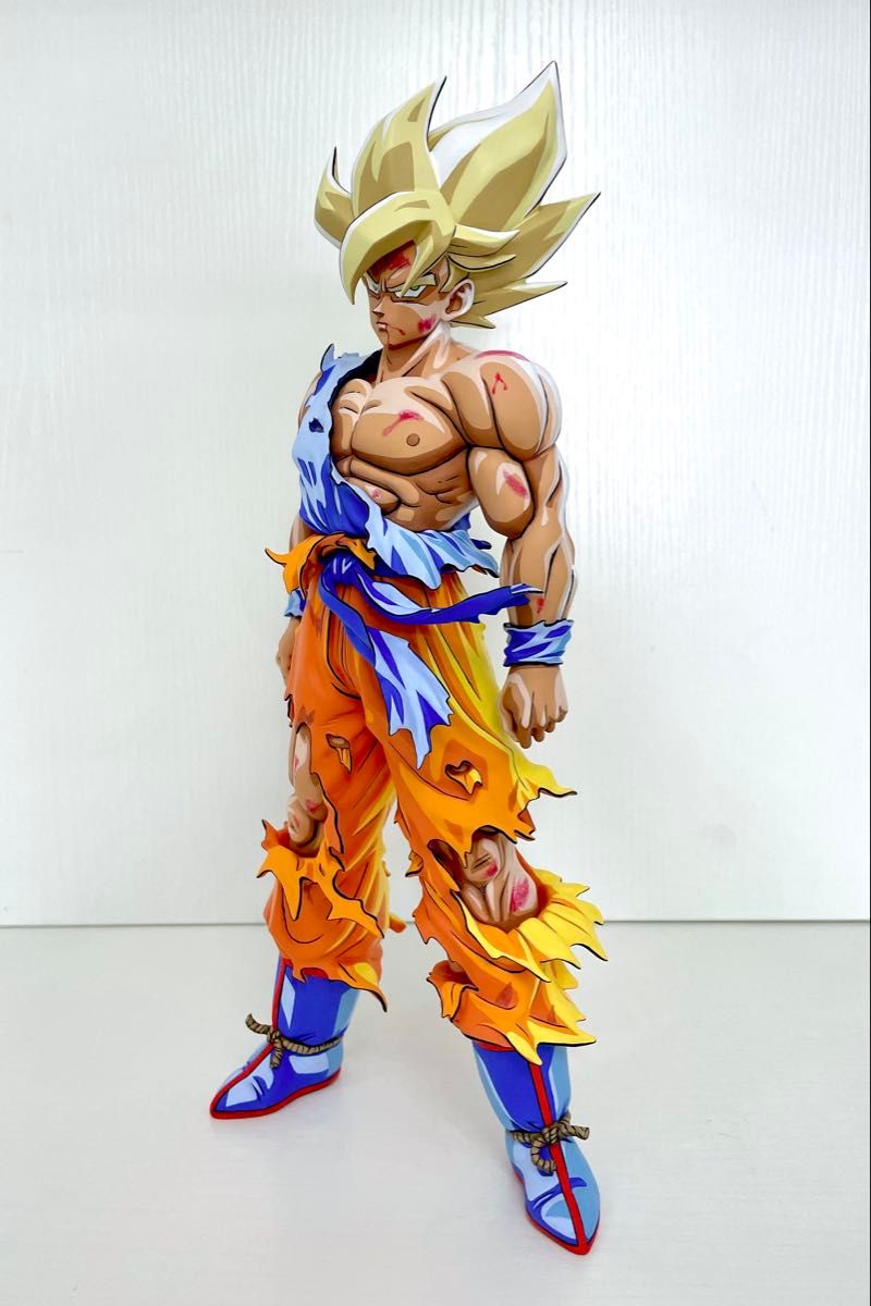 リペイント 二次元彩色 ドラゴンボール 超サイヤ人孫悟空 2D イラスト