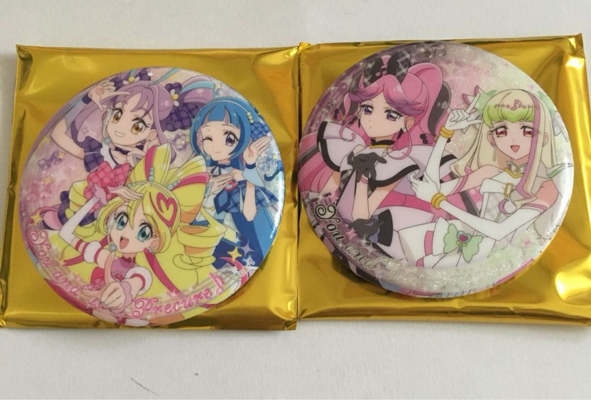 キミとアイドルプリキュア展 キュアキッス ズキューン 缶バッジ 40枚