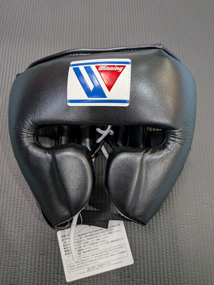 Winning ヘッドギア 黒 レザー Winning ヘッドギア 黒