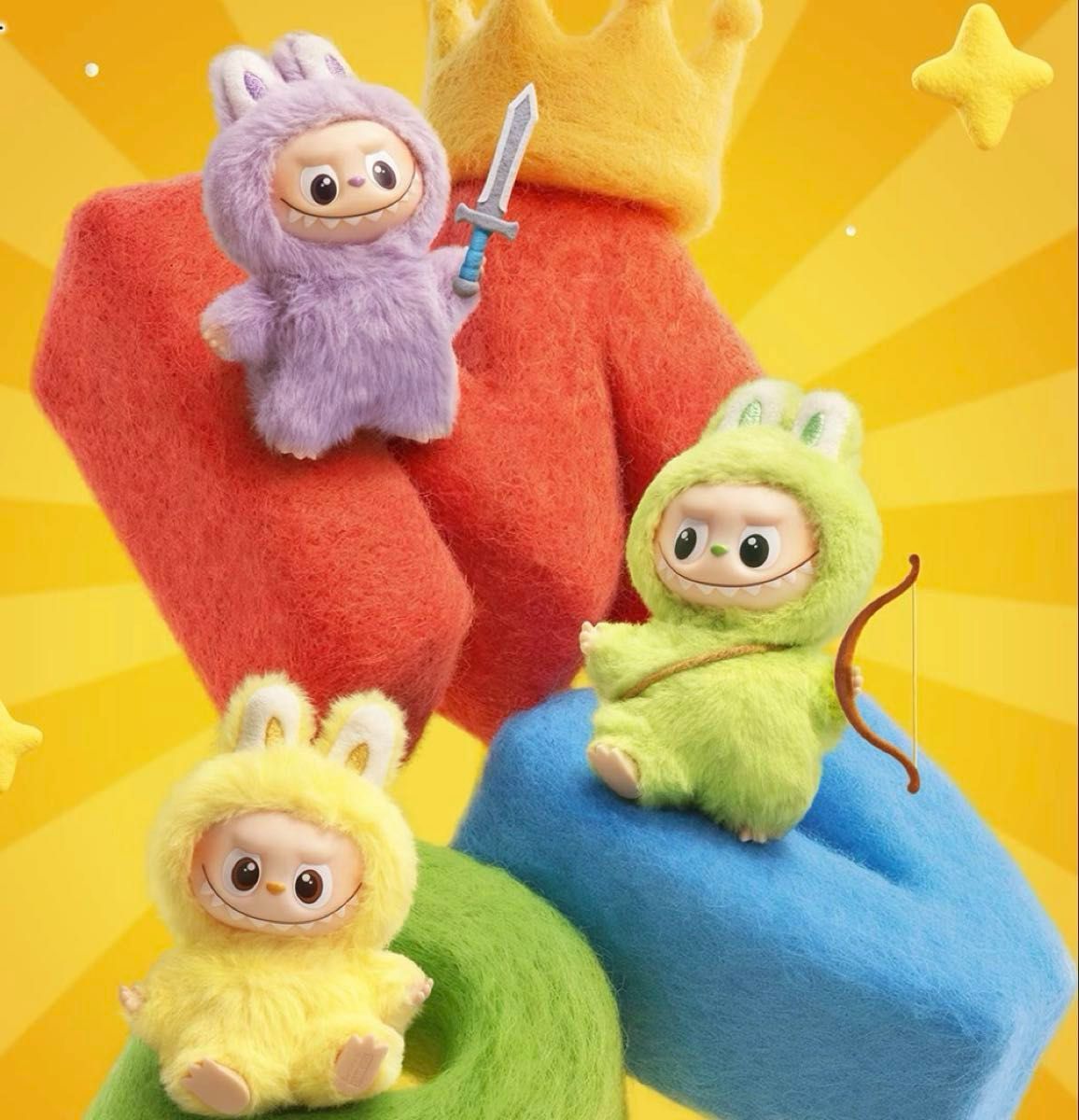 2SET THE MONSTER PIN FOR LOVE シリーズぬいぐるみペンダント(A-M