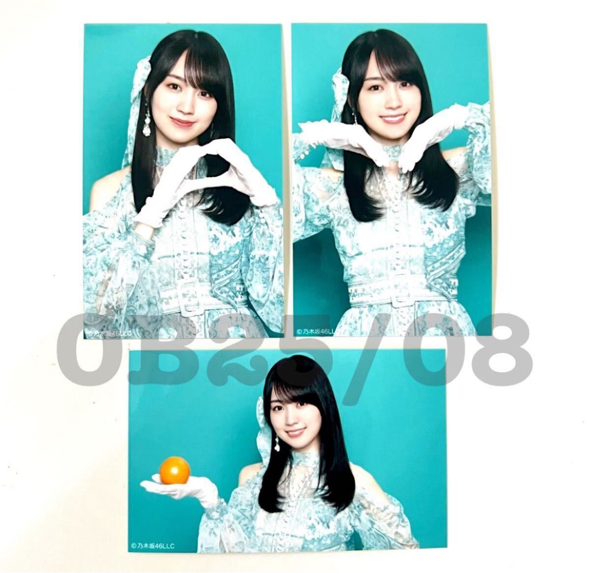 乃木坂46 公式グッズ 賀喜遥香 ミニ生写真 コンプ ネーブルオレンジ