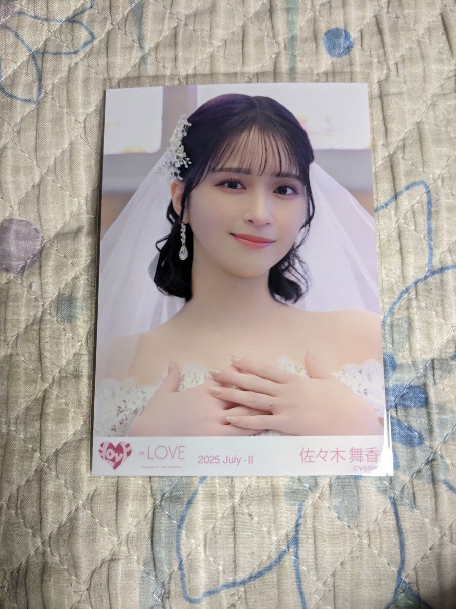 生*♡様 = LOVE イコラブ 佐々木舞香 生写真 直筆 恋人以上、好き未満