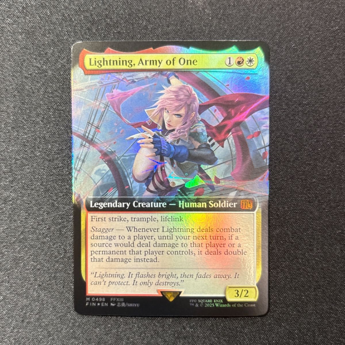 シーンドライブ、ライトニング foil MTG 全面アート版 フルアート