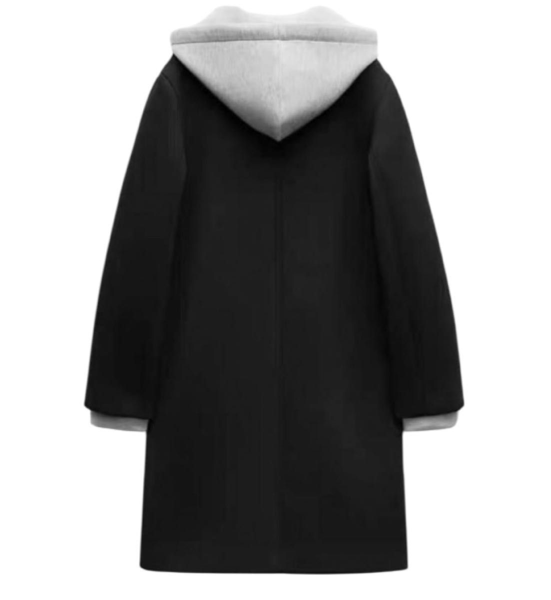 美品】ZARA デタッチャブルフード コントラストコート S｜Yahoo!フリマ