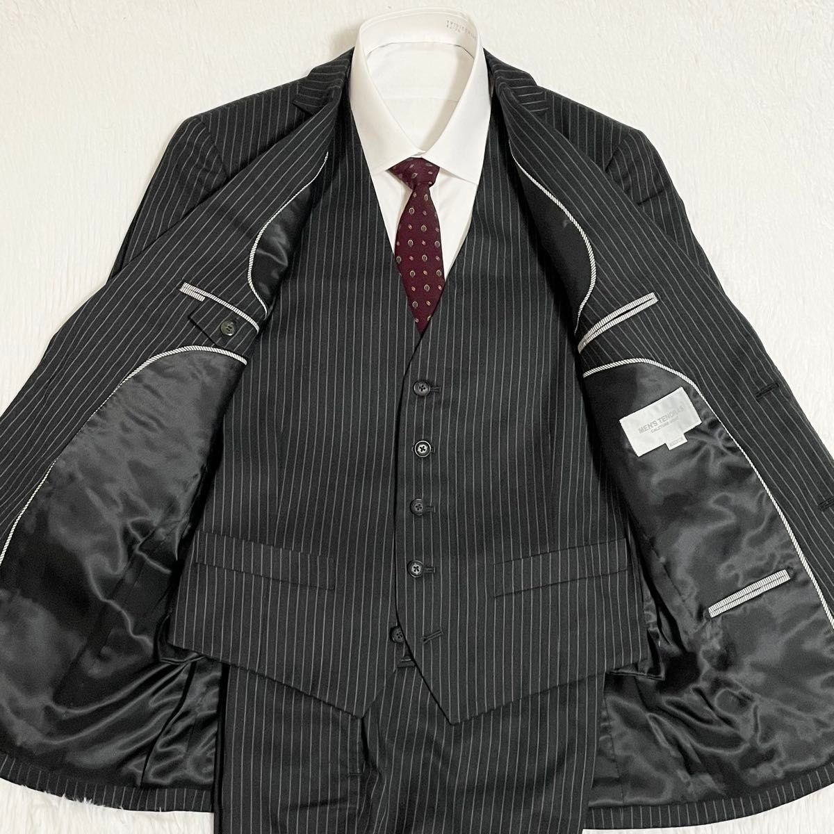 極美品】メンズティノラス セットアップ スリーピース スーツ MEN'S