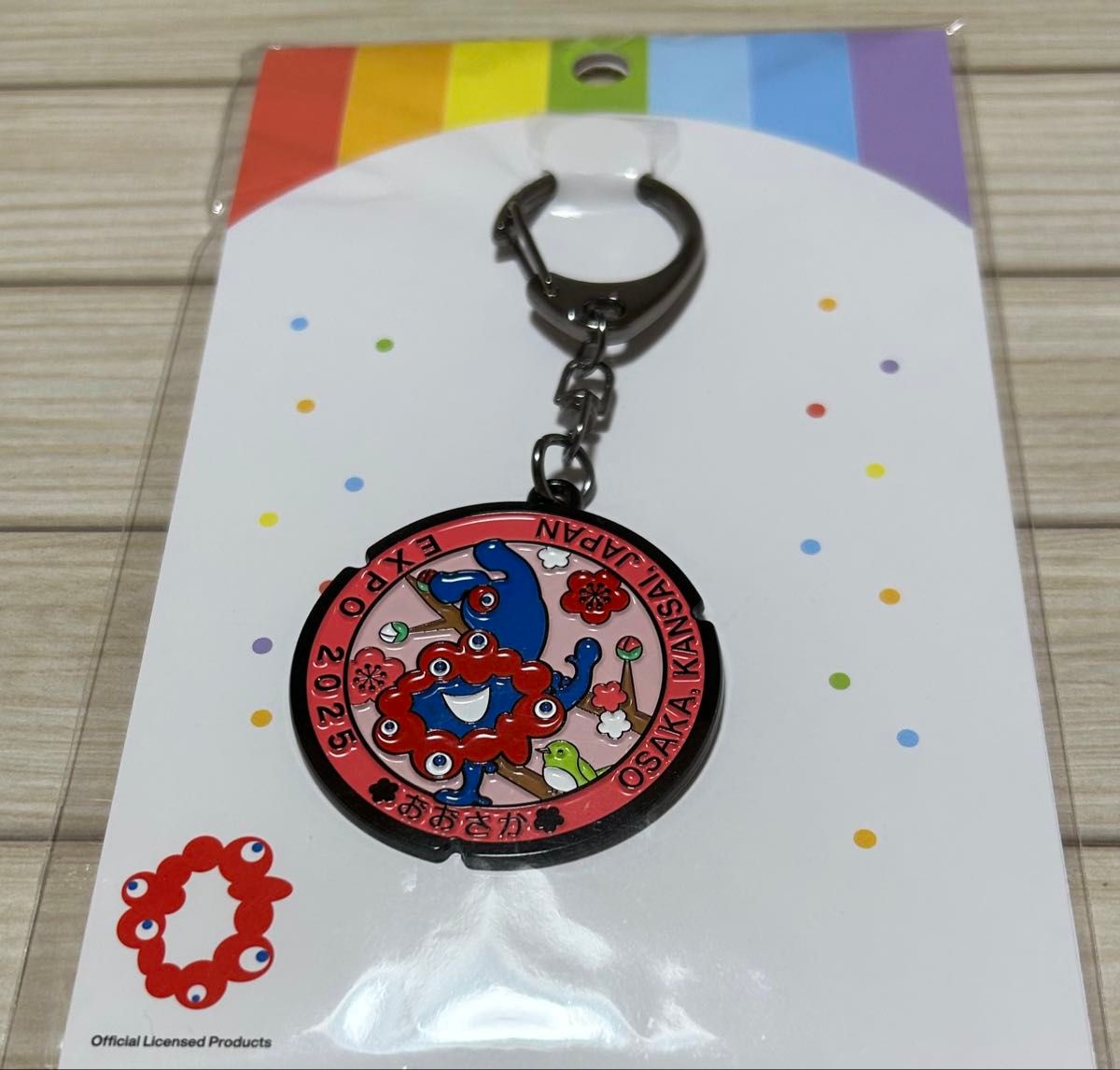 EXPO2025ミャクミャクマンホール風メタルキーホルダー梅｜Yahoo!フリマ