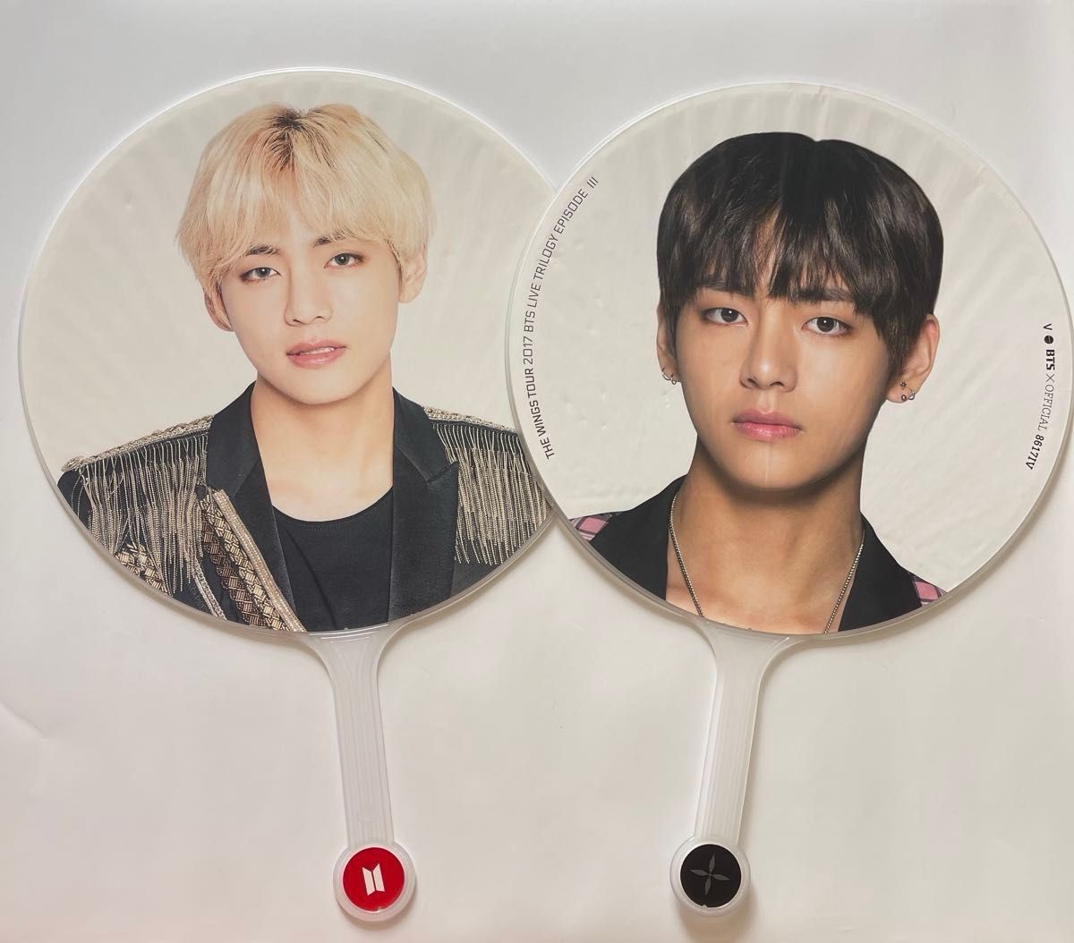 公式】防弾少年団 BTS うちわ テヒョン BTS 防弾少年団 バンタン KIM