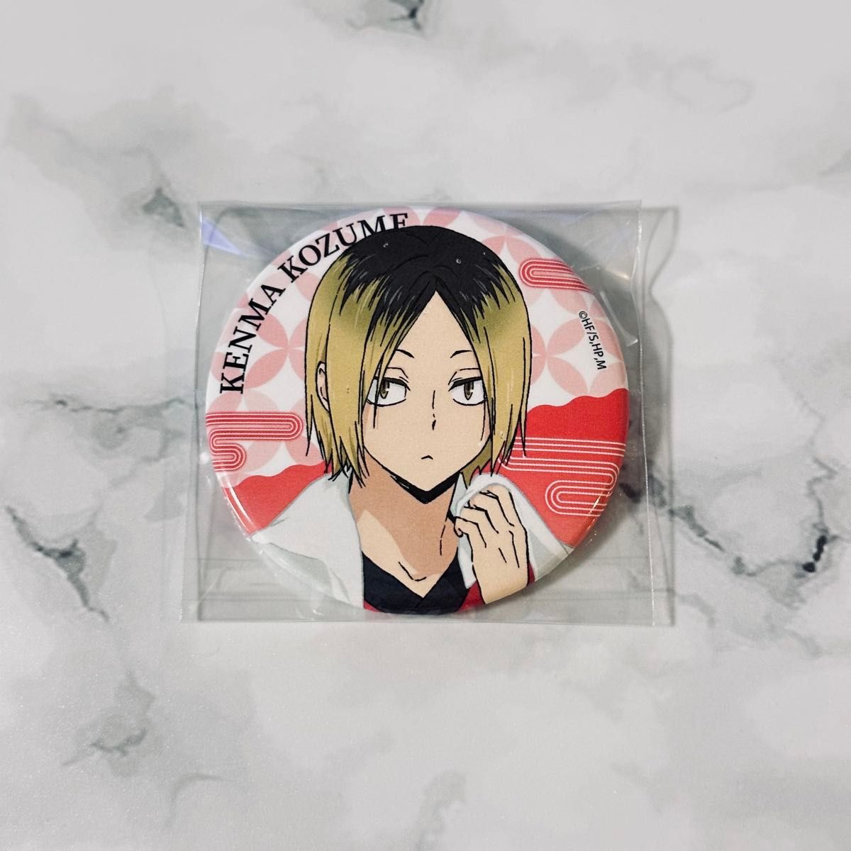 ハイキュー 孤爪研磨 缶バッジ one fine day 極楽湯 ハイキュー 孤爪