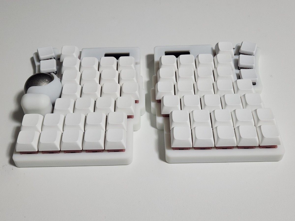 keyball61 完成品 自作キーボード 左右分割 RGB ホワイト 専用ページ