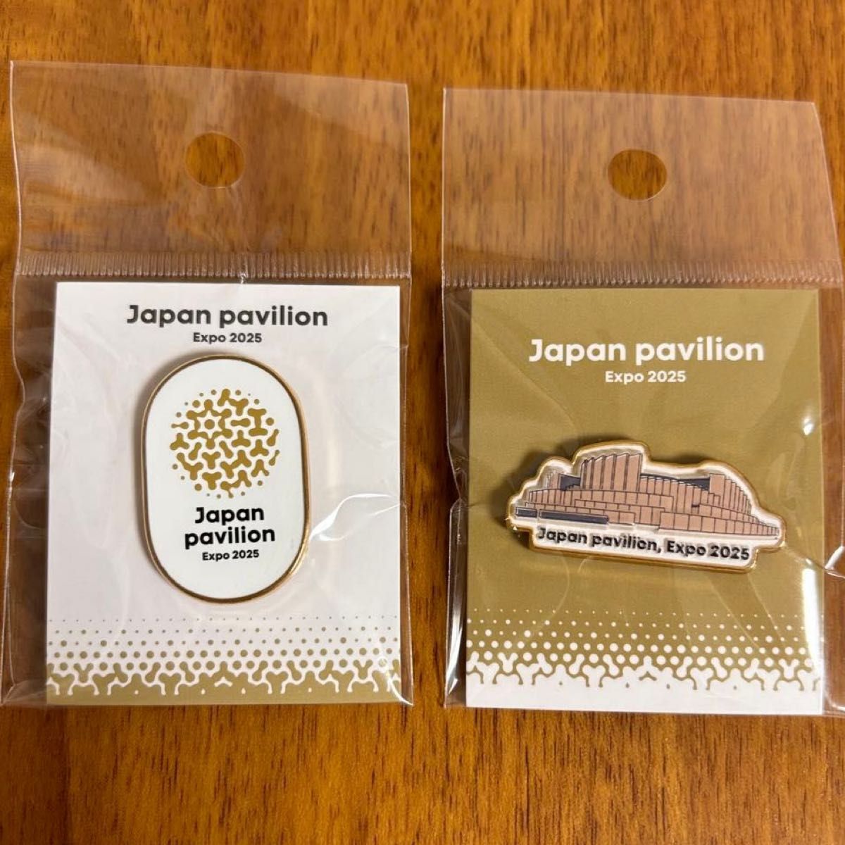大阪 関西 万博 日本館 ピンバッジ 外観 ロゴ 2個セット ピンバッチ
