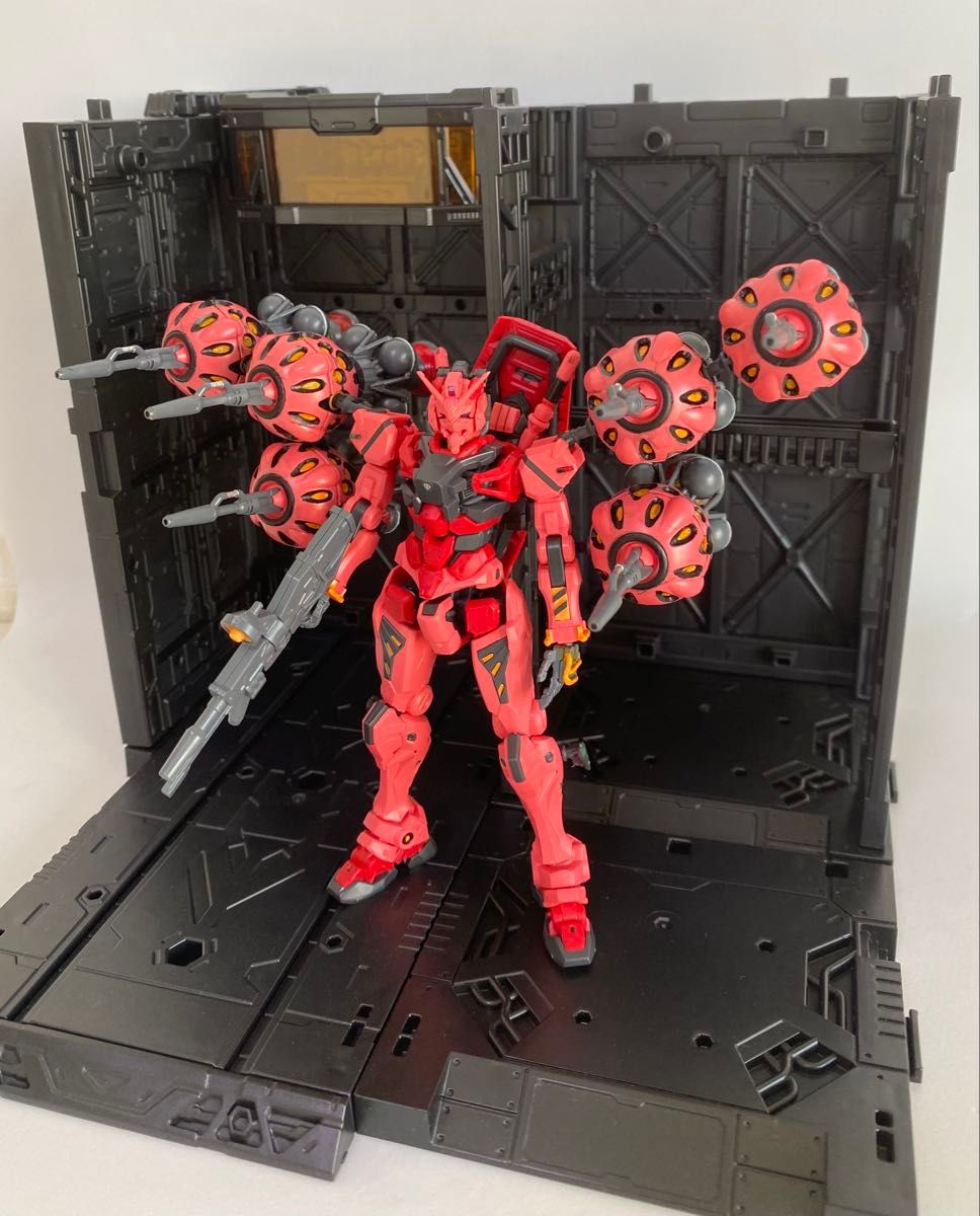 赤いガンダム【ビット6基】ガンプラ HG ジオラマベース ビット台座4