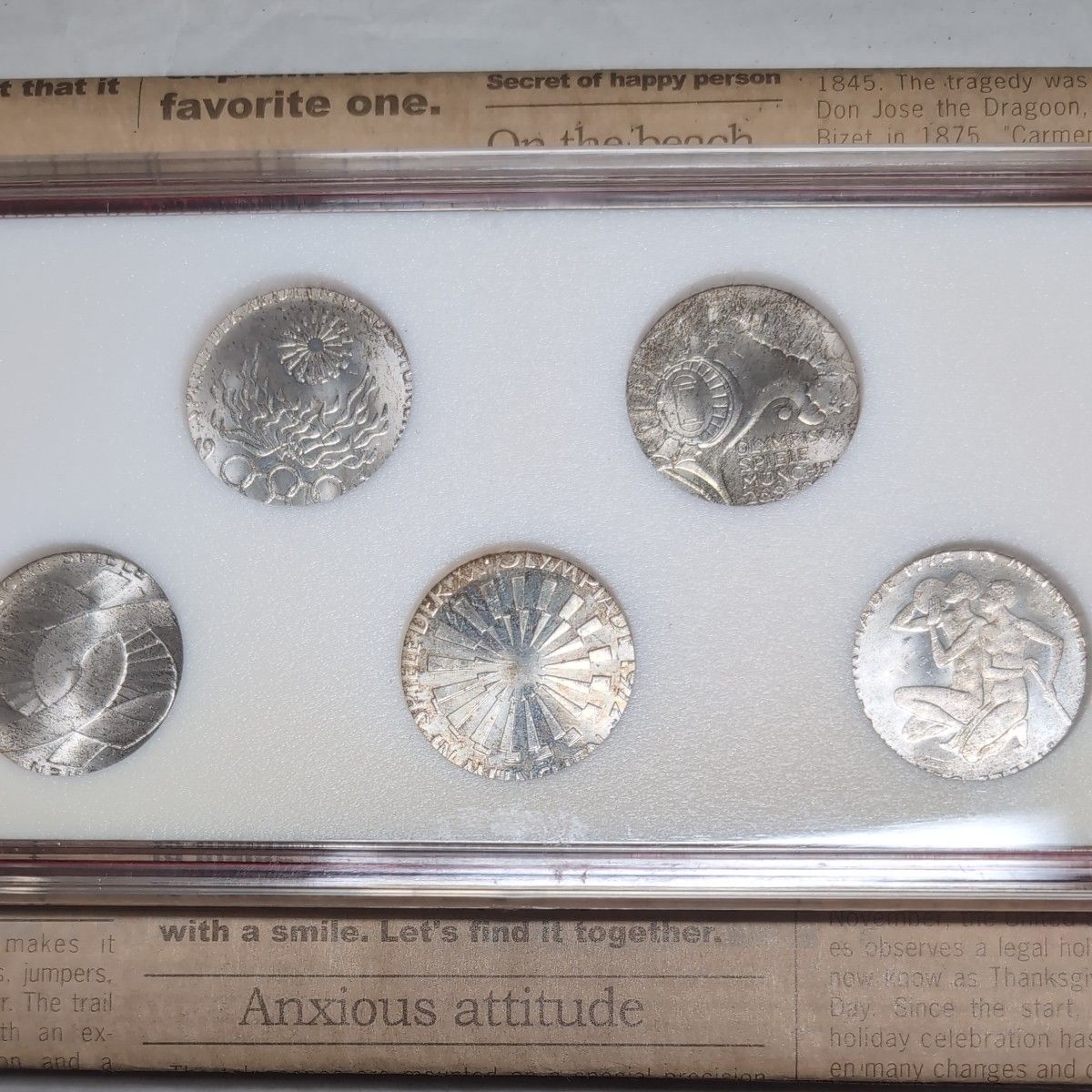 ケース入り トーン ドイツ ミュンヘンオリンピック 10マルク 銀貨