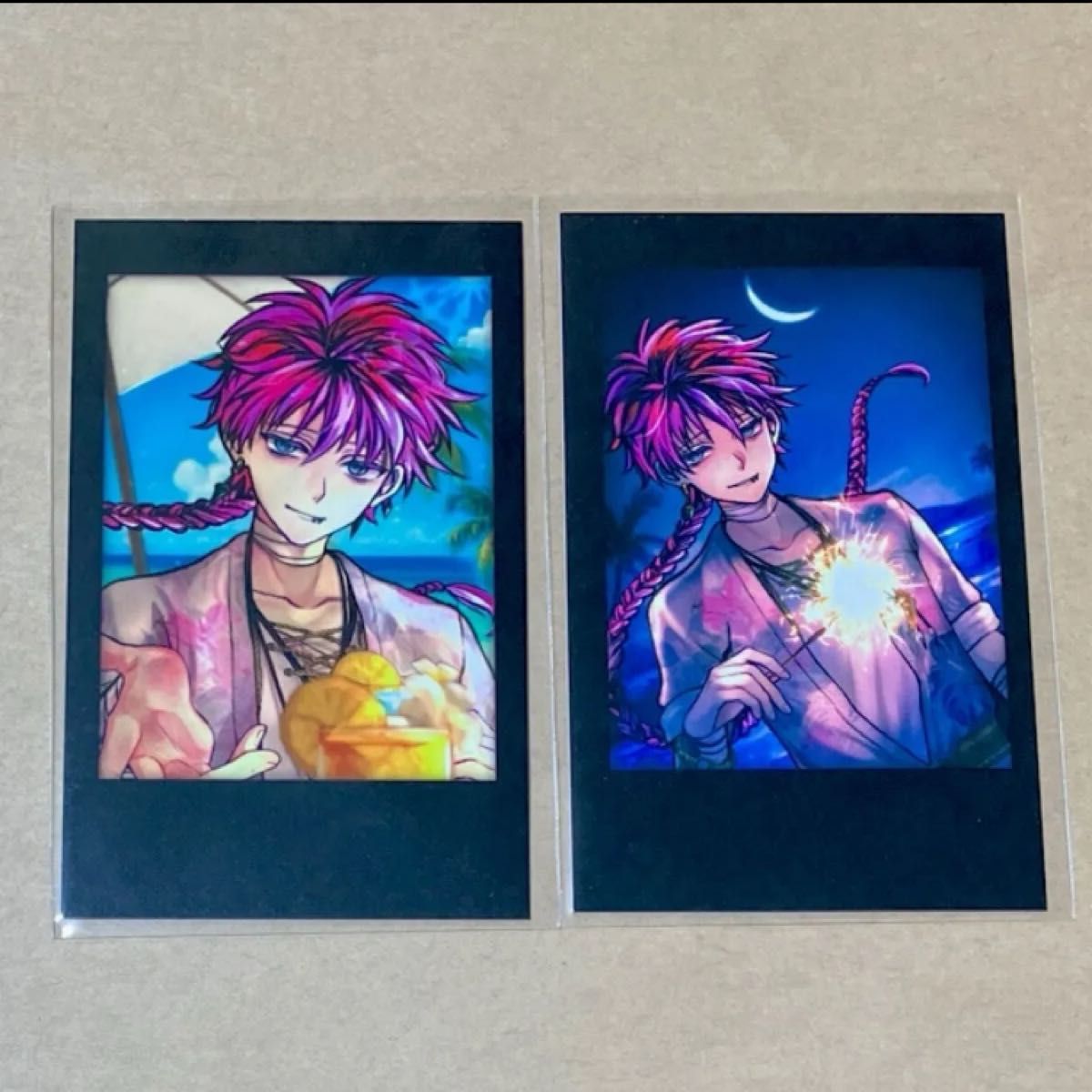 ルカス 悪魔執事と黒い猫 あくねこ 夏の思い出チェキ風カード ルカス