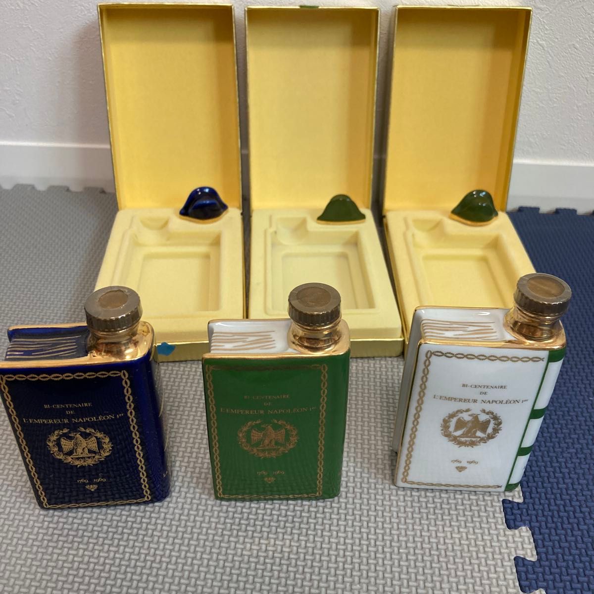 未開栓3個セットカミュ ナポレオン ブック 古酒 ミニボトル