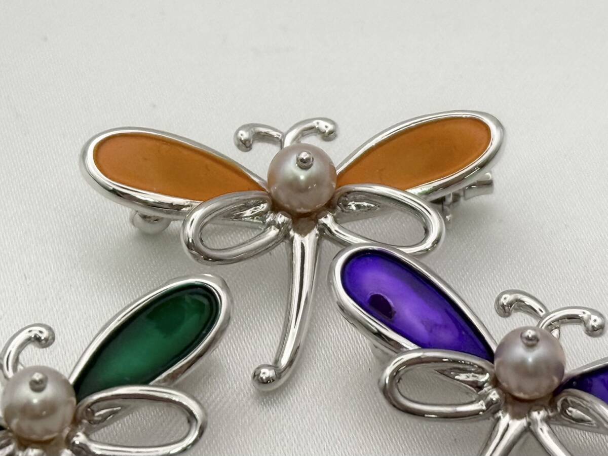 田崎真珠 トンボのブローチ 美品 TASAKI ブローチ トンボ 2個セット