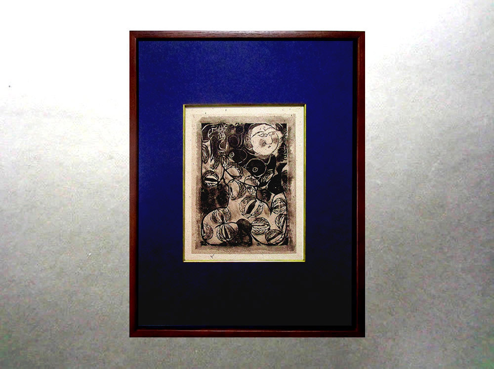 棟方志功 - Wikipedia ◇棟方志功◇ 木版画 女性像 緑とピンクの色彩