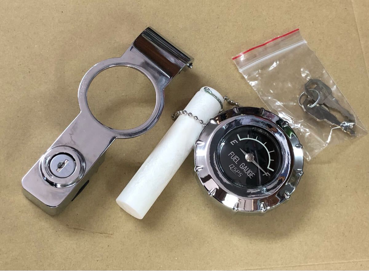 新品 CB400N CB750F CBX1000 ゲージ付 タンクキャップ 白