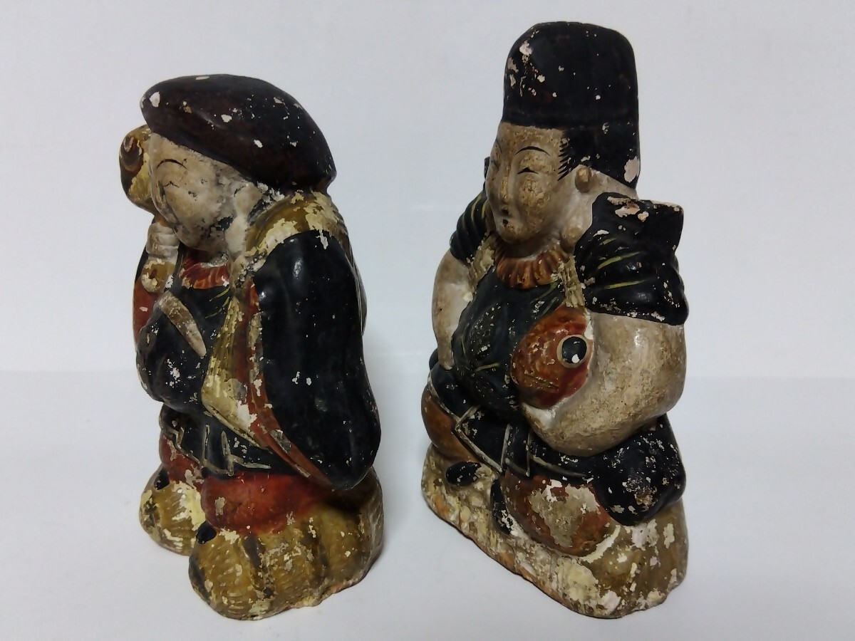 花巻人形/花巻土人形「犬」明治期 堤人形 附馬牛人形 古土人形 東北