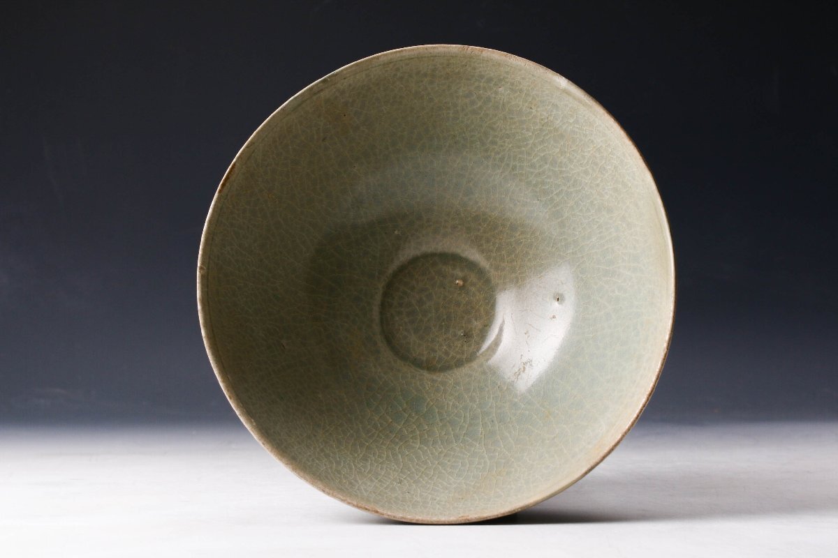 p033 李朝 青磁 香合 木箱入り 時代 茶道具 p033 李朝 青磁 香合 木