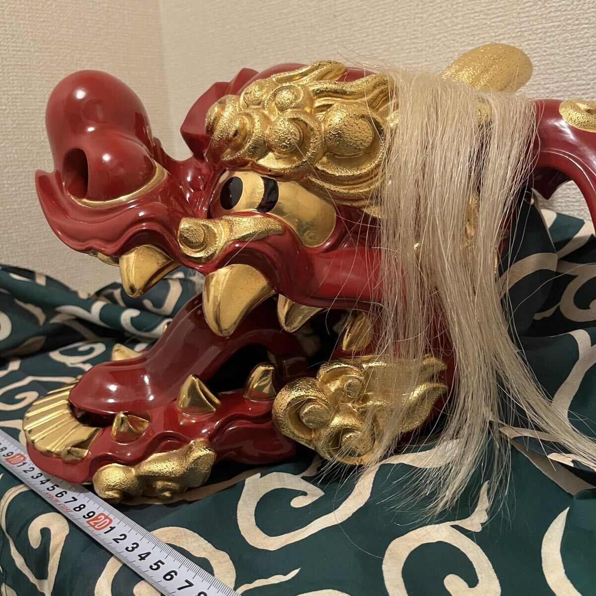 獅子舞 獅子頭 木彫 魔除け 祭 置物 古美術 神楽 木製 木彫 縁起物 時代物