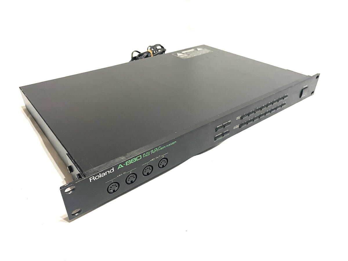 Roland A-880 MIDI パッチベイ ミキサー 音響機材 ローランド 中古