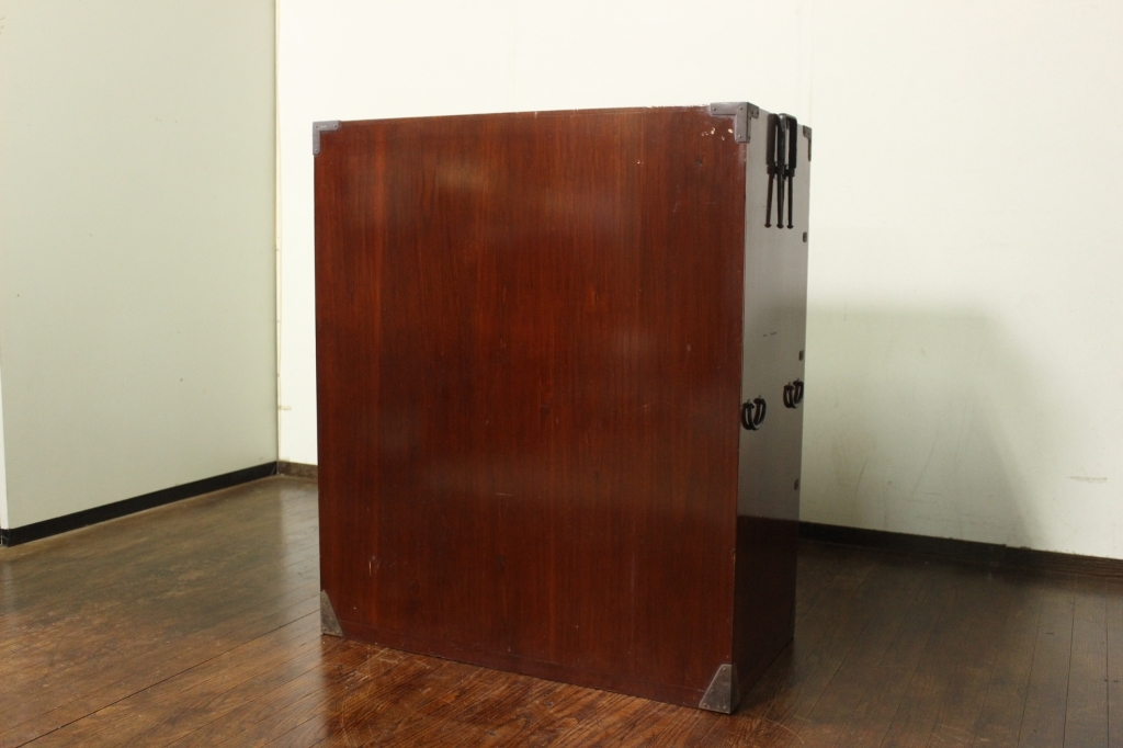 アンティーク・レトロ！総桐！前棒付きの時代箪笥！抽斗4杯 古家具