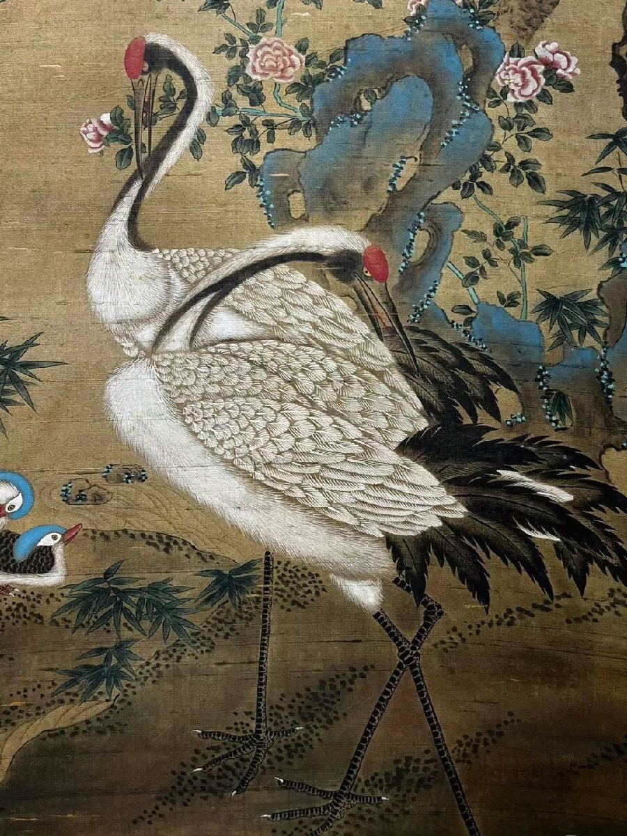 中国 北宋の画家 作 掛け軸 捲り 肉筆絵 保証 BD311A13-2 中国 北宋の