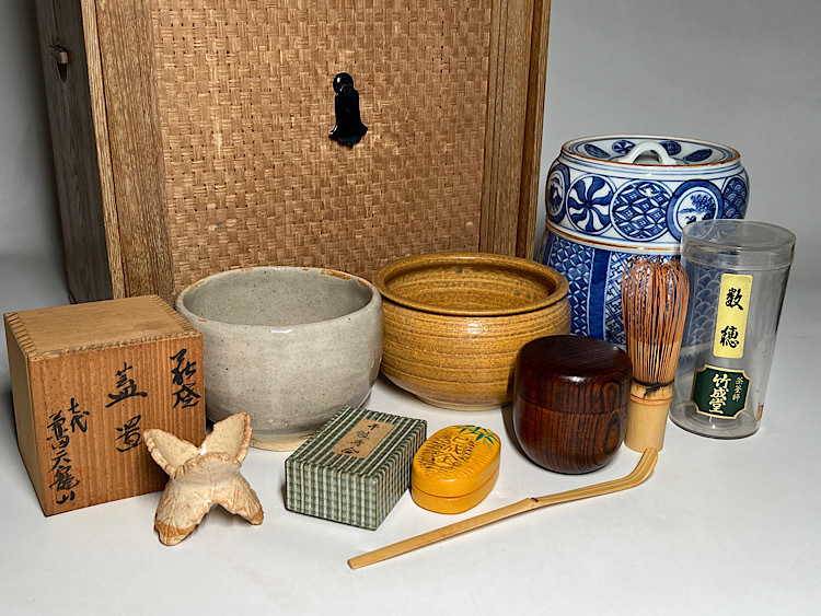 楽天市場】【茶器/茶道具 茶箱道具】 茶箱 女桑 上 三点セット付