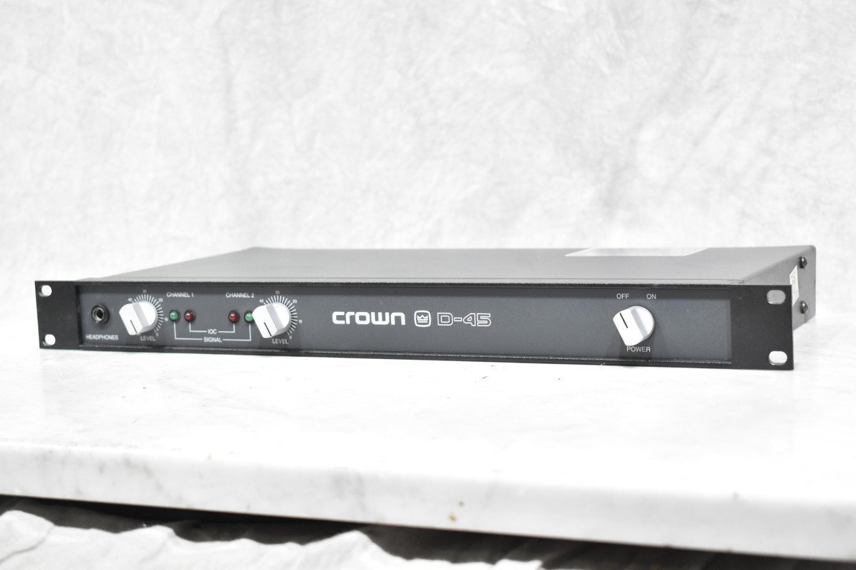 豊富な 【C】AMCRON CROWN D-45 パワーアンプ クラウン 3083639