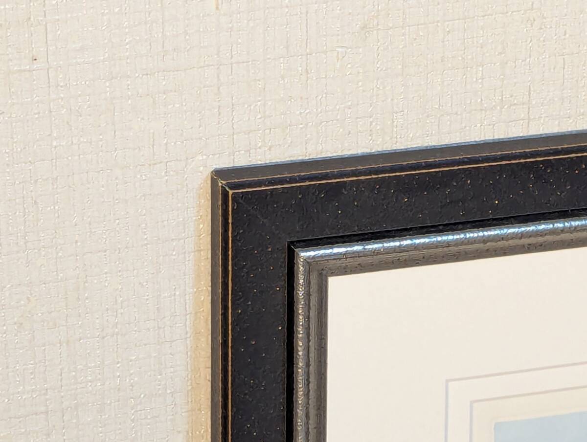 真作】版画 織田義郎 銅版画 函館ハリストス正教会と港町風景 Y166