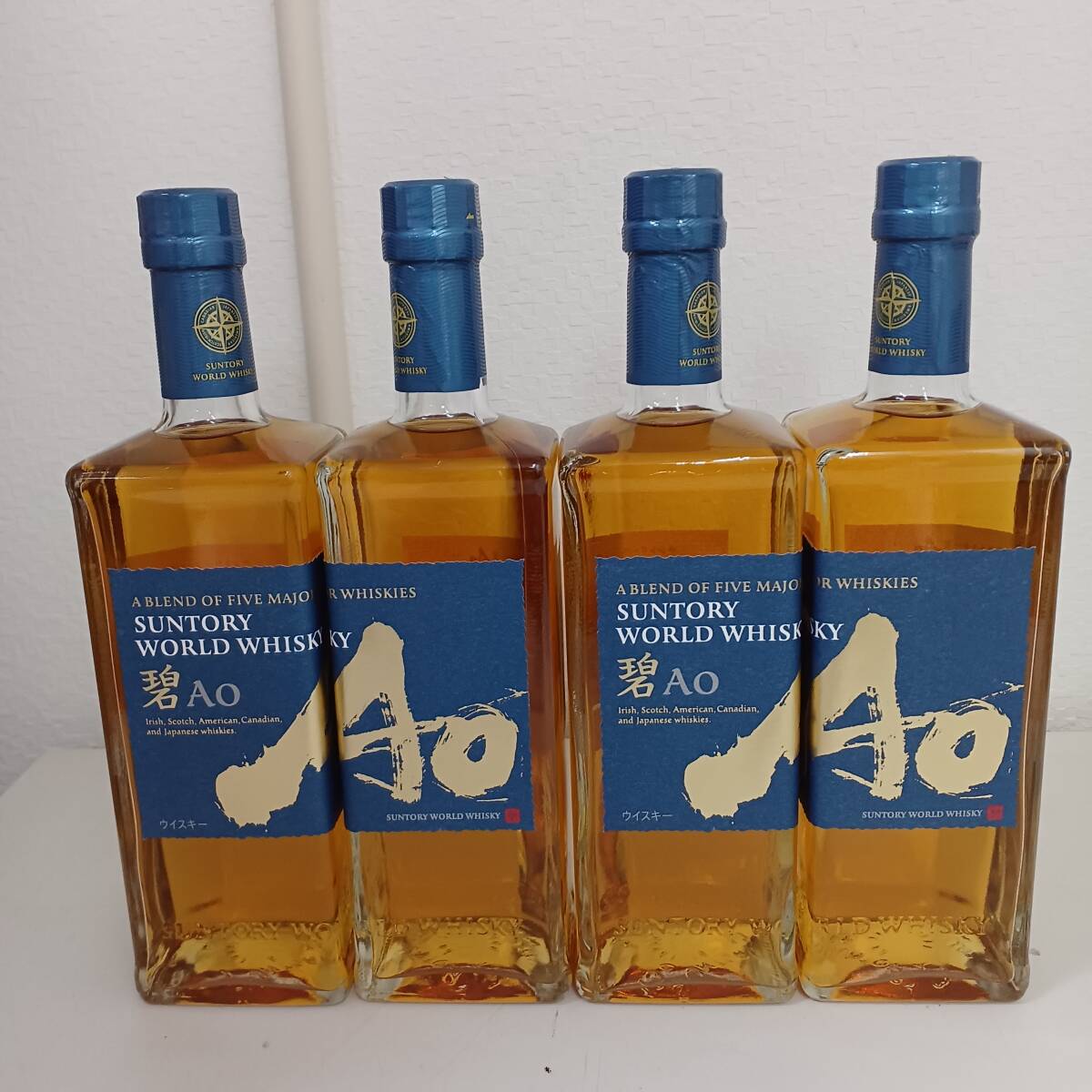 MM325 【未開栓】 SUNTORY WORLD WHISKY AO 碧 4本セット 700ml 43