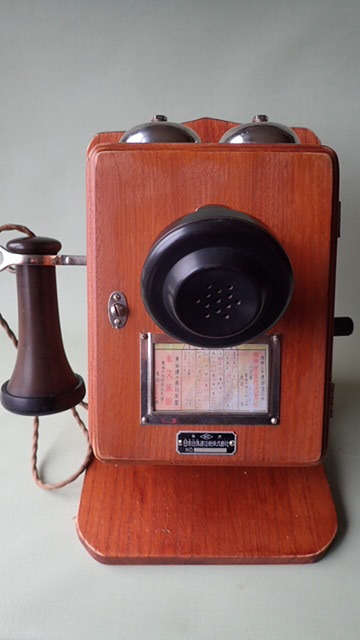 昭和レトロ ベル（電鈴）が鳴ります 23号共電式壁掛電話機