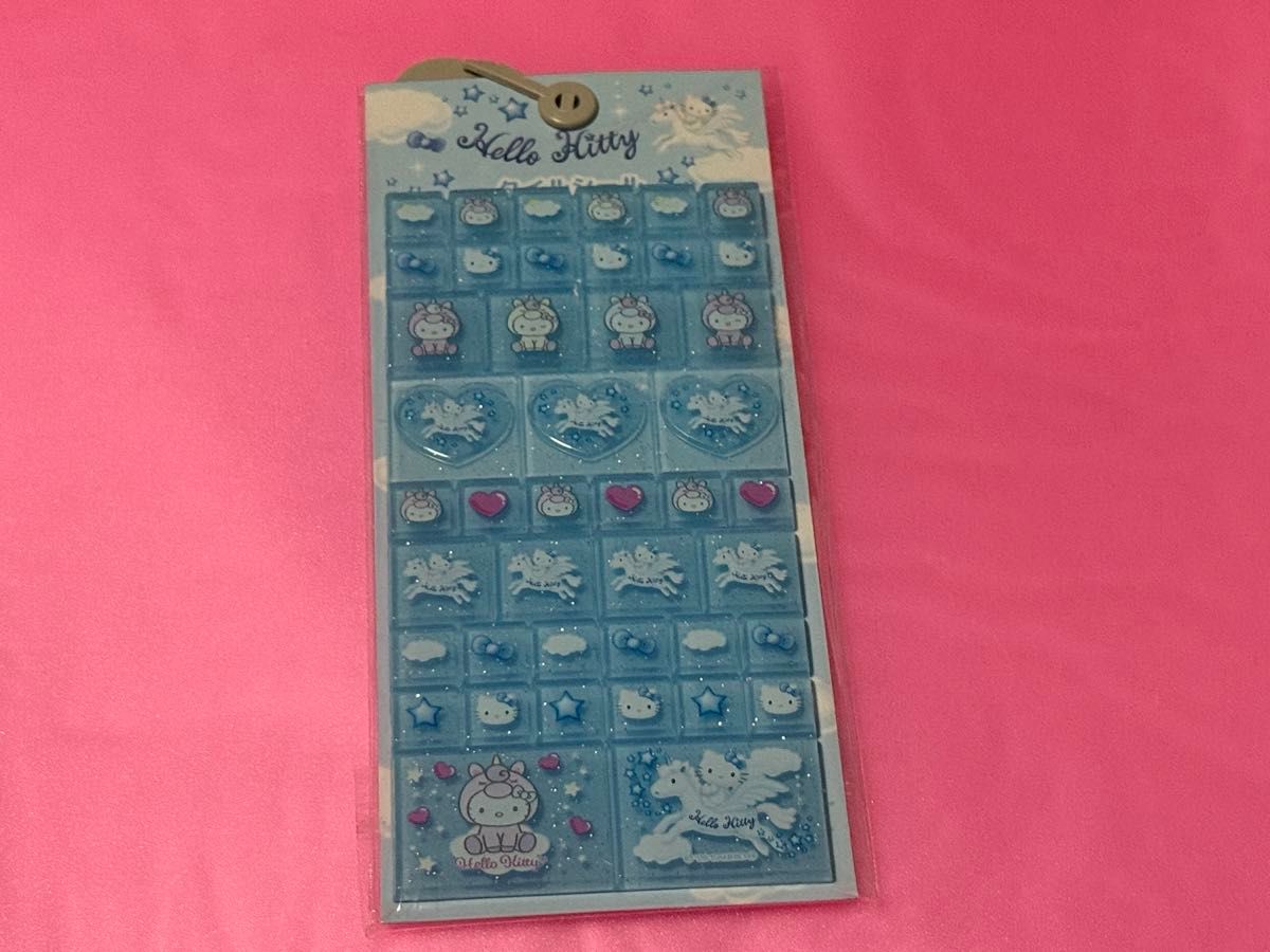 レア! ハローキティ タイル風シール トロピカル シール 平成レトロ