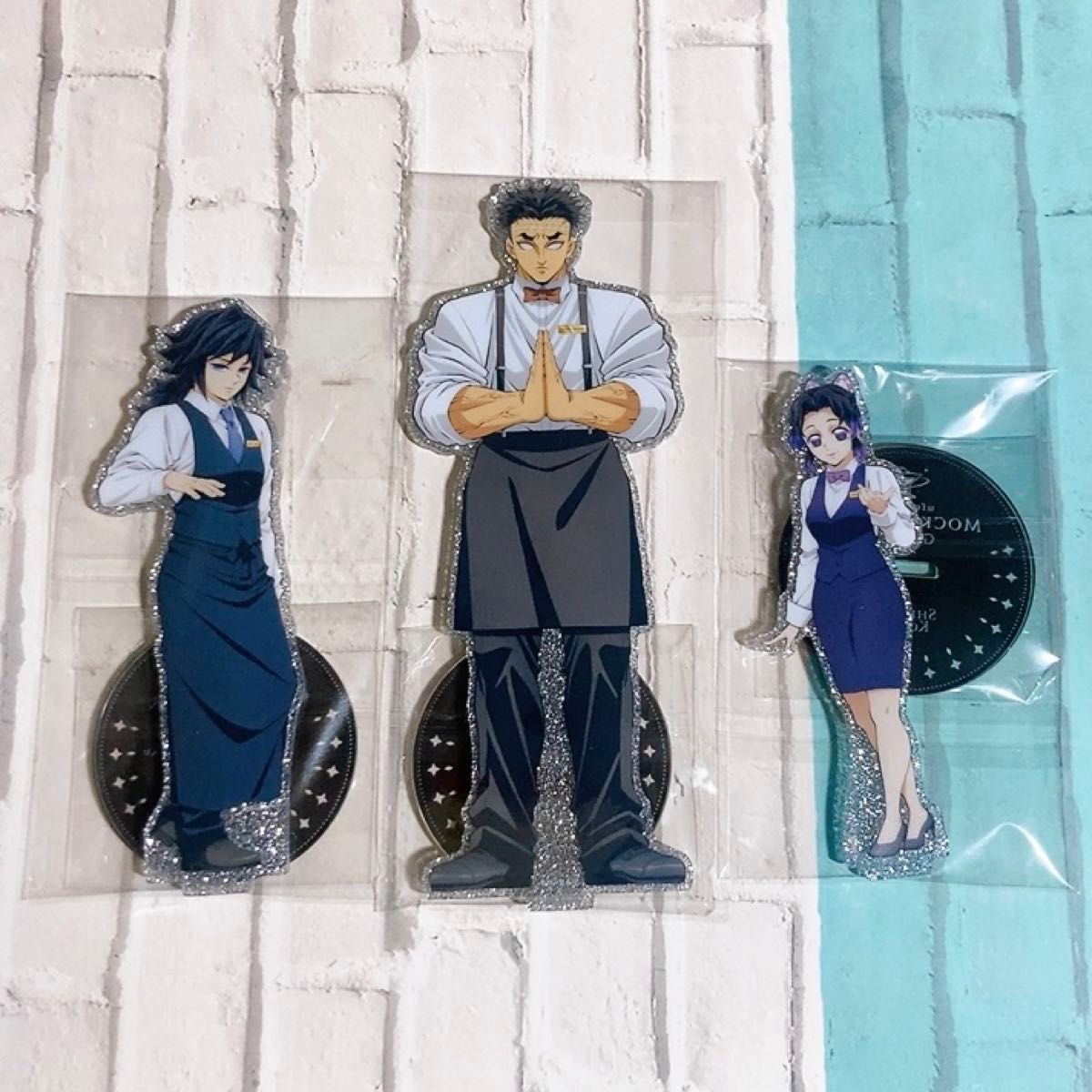 冨岡義勇 悲鳴嶼行冥 胡蝶しのぶ 両面アクリルスタンド 3個セット