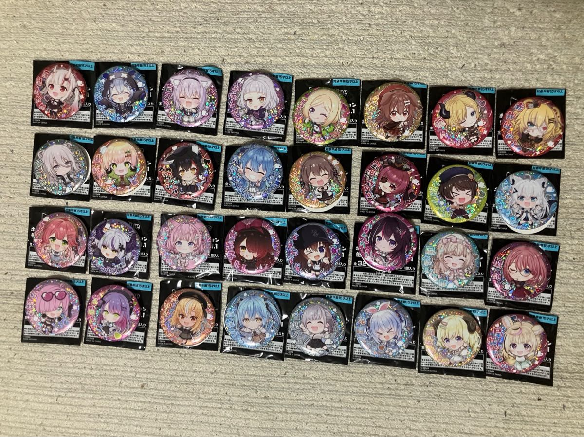 ホロライブプロダクション 缶バッジ スナック vol 1 フルコンプ 全32種