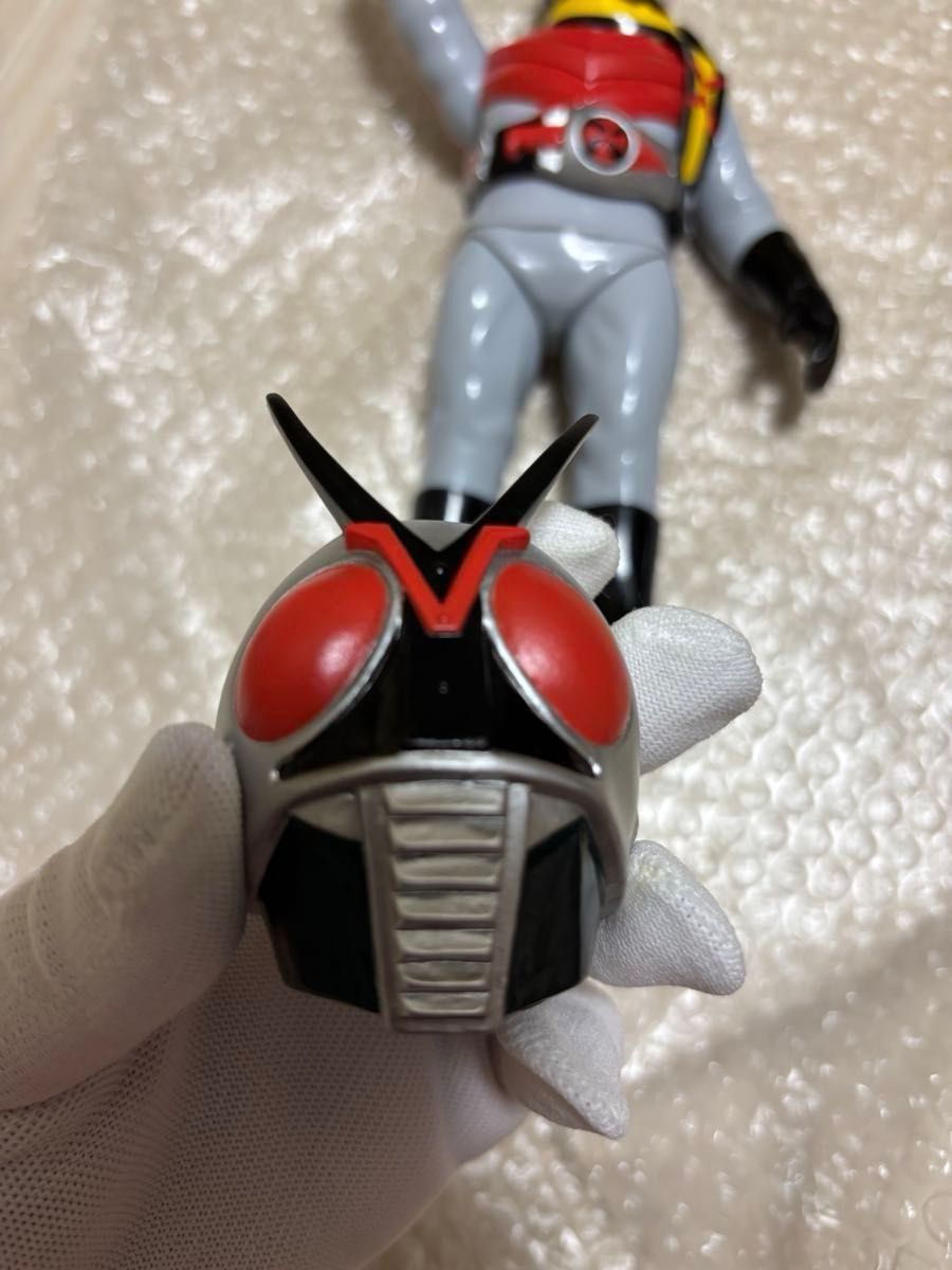 東映レトロソフビコレクション 仮面ライダーX ソフビ フィギュア 面