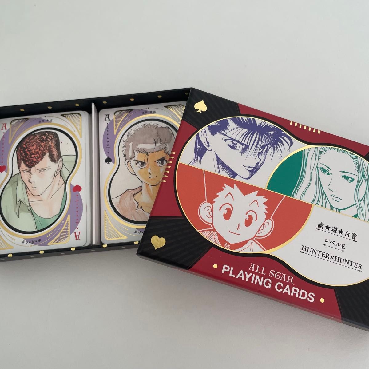 オールスター箔押しトランプ 冨樫義博展 幽遊白書 HUNTER × HUNTER