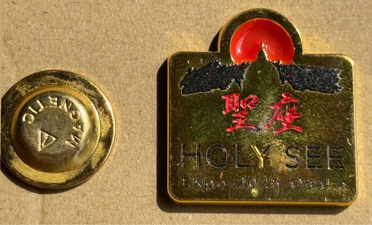 関西万博イタリア館バチカン聖座ピンバッジ 大阪・関西万博 イタリア館