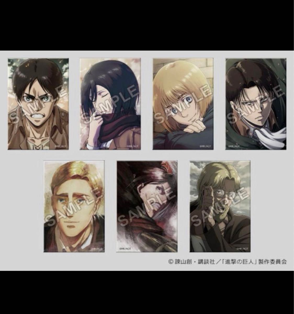 進撃の巨人 WIT STUDIO IGストア 線画 缶バッジ リヴァイ ハンジ WIT