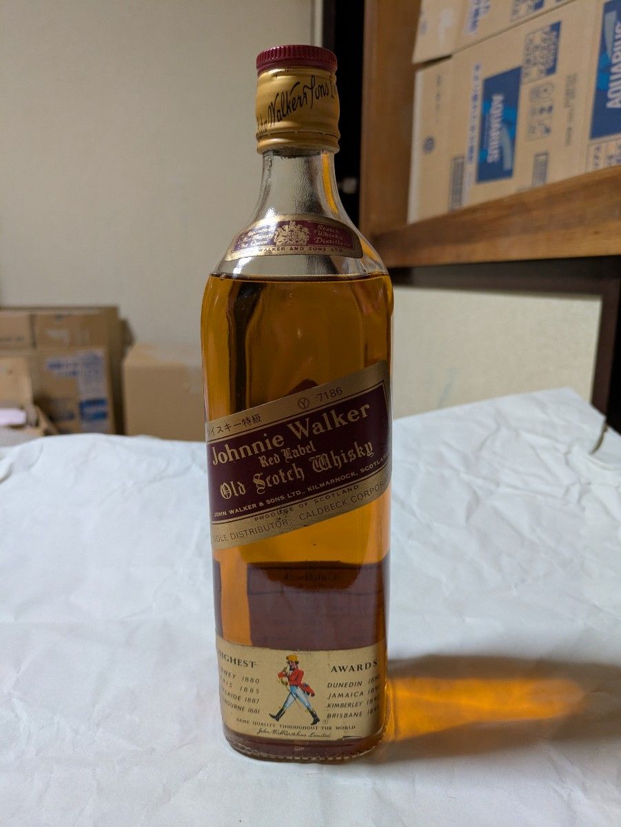 古酒 ジョニーウォーカー コールドベック 赤ラベル 特級 43度750ml