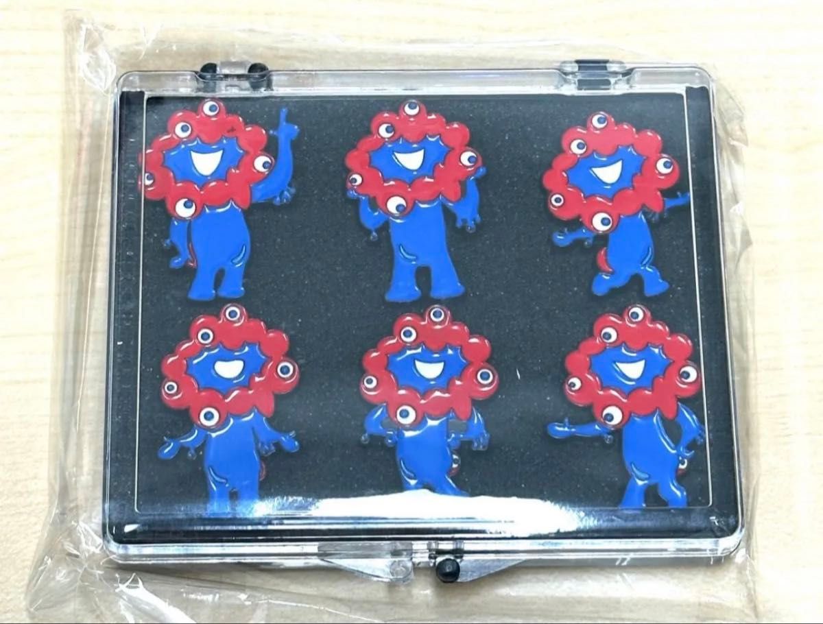 新品】ミャクミャク ピンバッジ 6個セット ケース付き 大阪関西万博