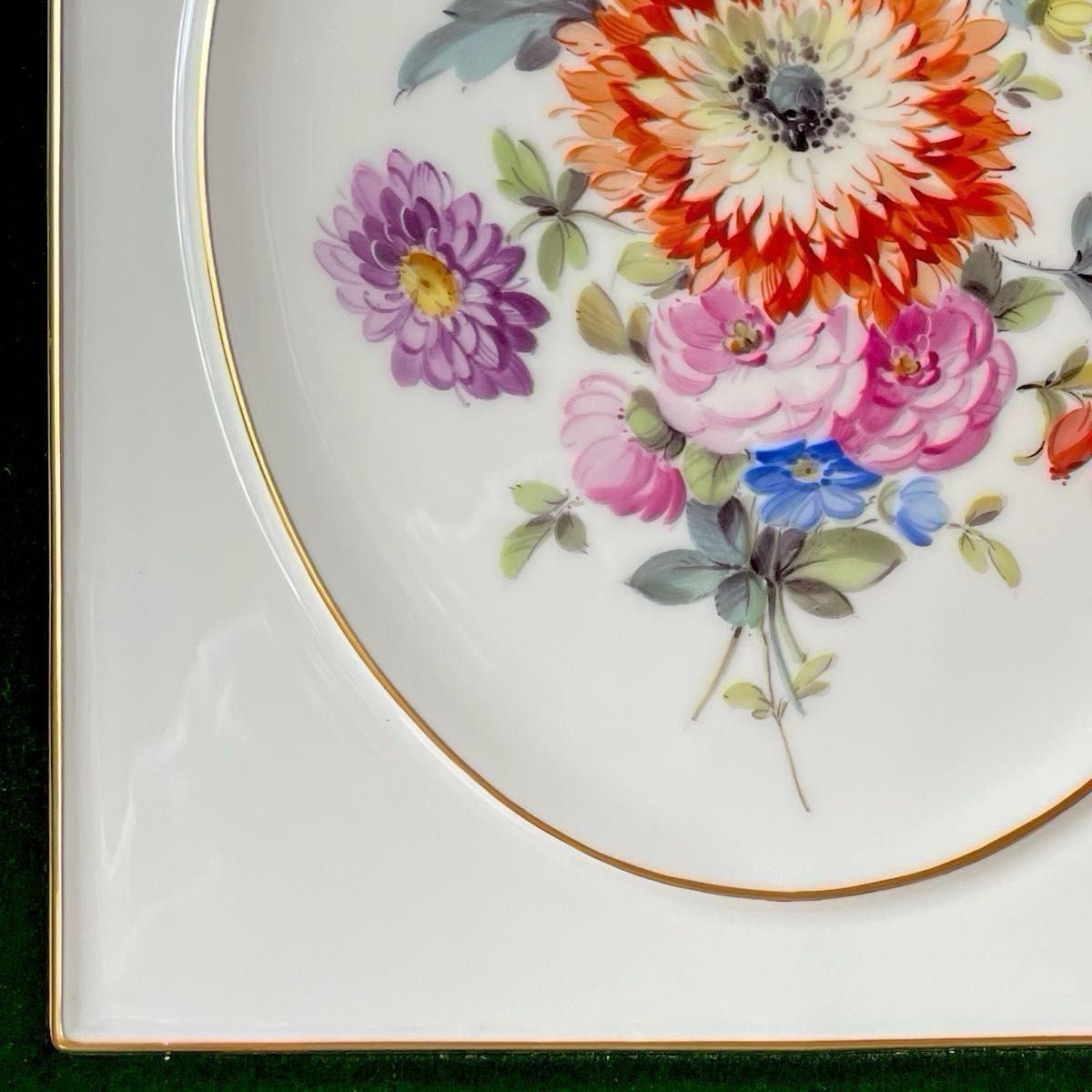 美品・五つ花・陶板画・額装済み・額34cm×31cm・画18cm×15cm