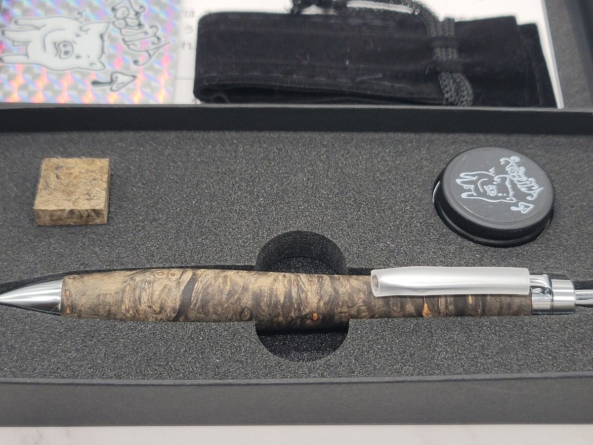 新品 こぶた工房 極上花梨瘤 青瘤 シャープペンシル0 5｜Yahoo!フリマ