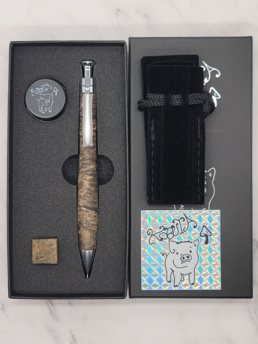 新品 こぶた工房 極上花梨瘤 青瘤 シャープペンシル0 5｜Yahoo!フリマ