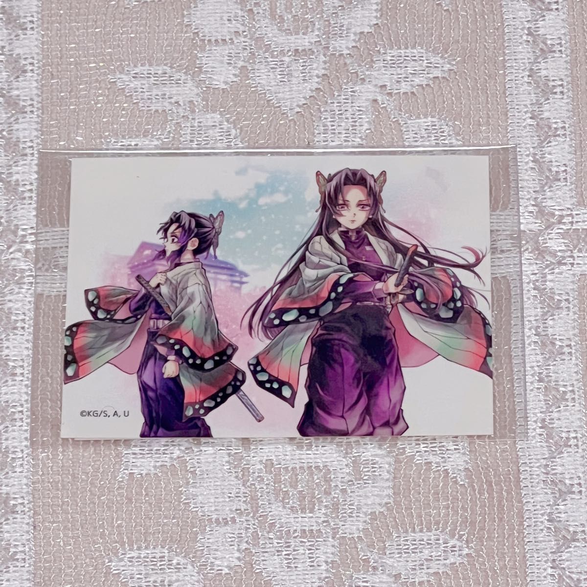 鬼滅の刃 ダイニング 無限城 くじ Wチャンス B2 ポスター しのぶ