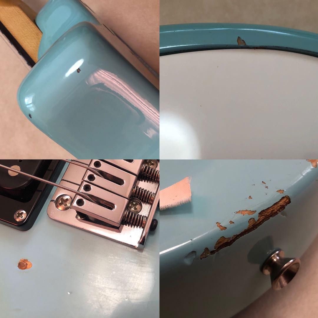 最終値下！ZO-3 ライトブルー アンプ内蔵ミニギター ヘッドフォン端子