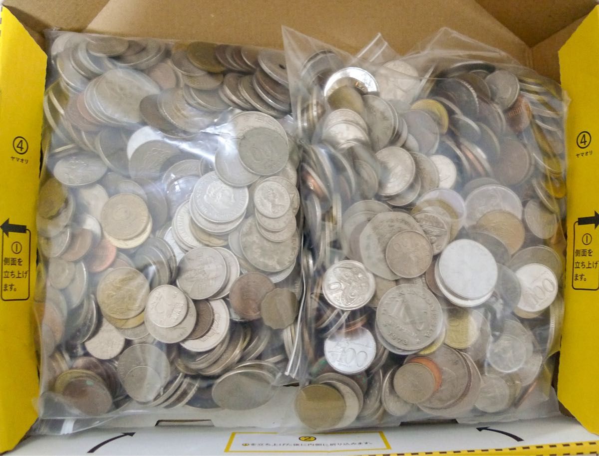 M0123【外国硬貨】約5kg 古銭 硬貨 コイン メダル まとめ売り M0123
